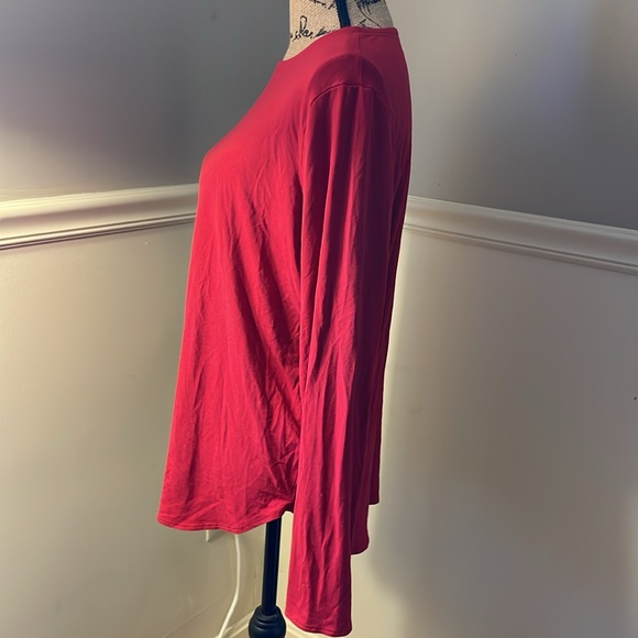 EILEEN FISHER Shirt Hem Stretch Knit Top Sz.L - Picture 2 of 5